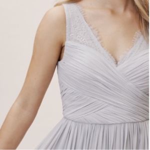 BHLDN Novelle Fleur Bridesmaid Dress FOG